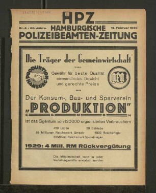Nr. 4 * 20. Jahrgang 15. Februar 1930