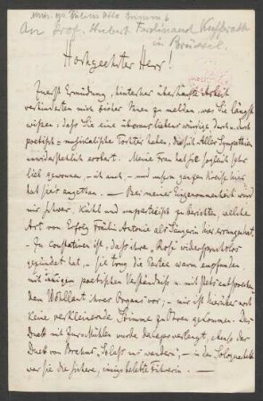 Brief an Hubert Ferdinand Kufferath : 30.11.1879