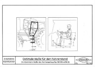 Optimale Maße für den Fahrerstand