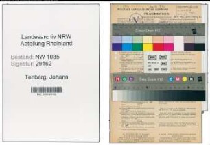 Entnazifizierung Johann Tenberg , geb. 25.11.1900 (Gwerbelehrer)