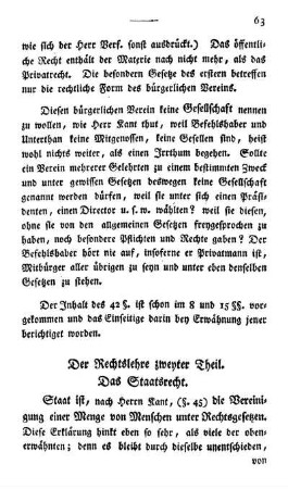 Der Rechtslehre zweyter Theil.