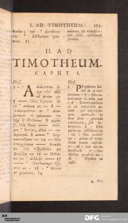 II. Ad Timotheum.