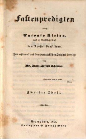 Fastenpredigten, 2