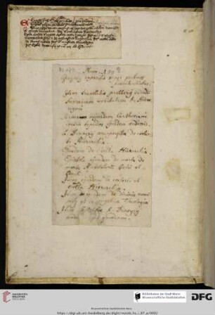 (ausgelöst) Lat. Notariatsinstrument (Ende 14. Jh.)