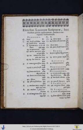 Elenchus Locorum Scripturae…