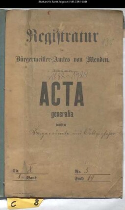 Ernennung, Dienstführung und Entlassung von Beigeordneten und Ortsvorstehern - generalia -