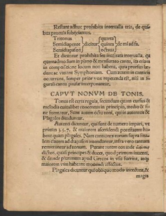 Caput Nonum De Tonis.