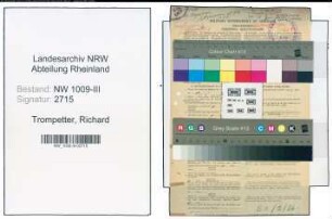 Entnazifizierung Richard Trompetter , geb. 14.01.1897 (Lehrer)