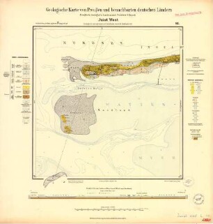 [2307] Juist West, Geologische Karte von Preußen und benachbarten deutschen Ländern