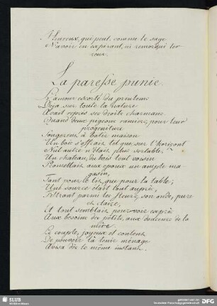 [Text 117:] Les pigeons ramiers (Fabel).