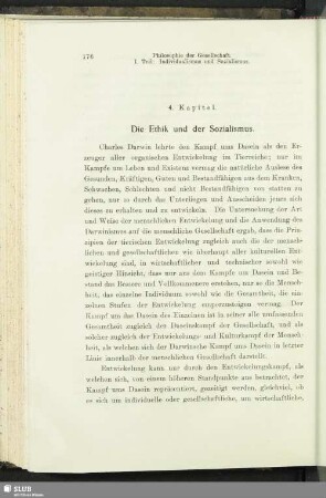 4. Kapitel. Die Ethik und der Sozialismus