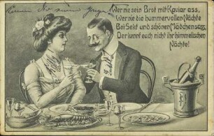 Wer nie sein Brot mit Kaviar ass, [...]