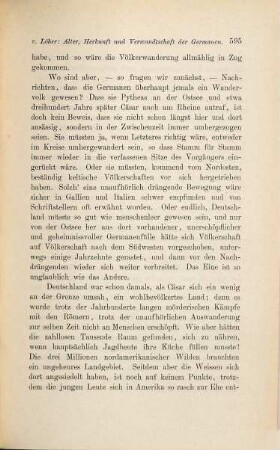 Ueber Alter, Herkunft und Verwandtschaft der Germanen
