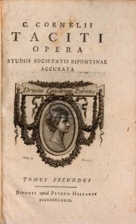 C. Cornelii Taciti Opera. Vol. 2