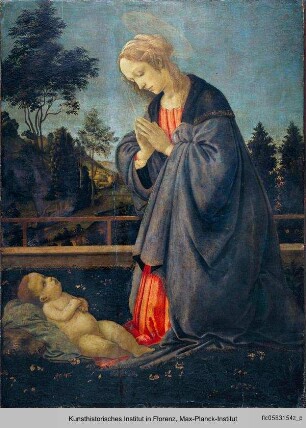 Maria in der Anbetung des Kindes