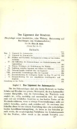 Das Ligament der Bivalven