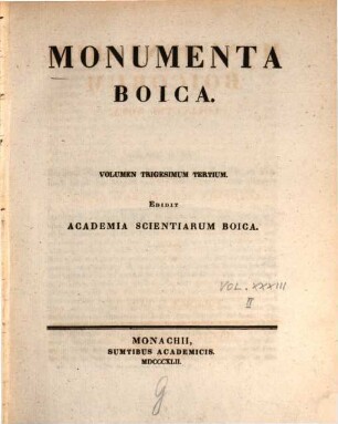 Monumenta Boica. 33,2=Collectio nova 6,2, Monumenta episcopatus Augustani