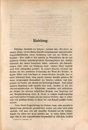 Die Anatomie des Menschen in Rücksicht auf die Bedürfnisse der praktischen Heilkunde, 2,2. Die Anatomie des menschlichen Beckens