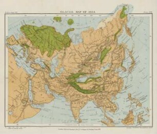 Plate XIII. Glacial Map Of Asia