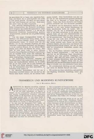 Frankreich und modernes Kunstgewerbe