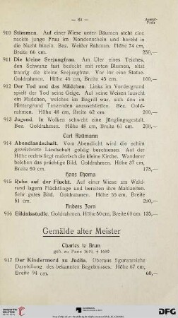 Gemälde alter Meister (Nr. 917-920)