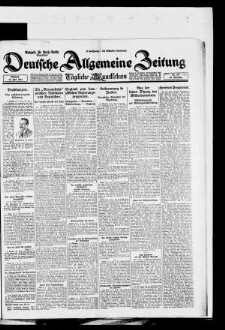 Deutsche allgemeine Zeitung : DAZ ; [...] : Ausgabe Groß-Berlin, Abendblatt