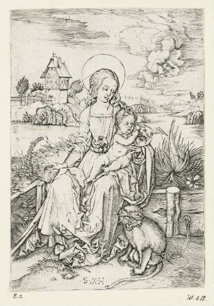 Maria mit der Meerkatze