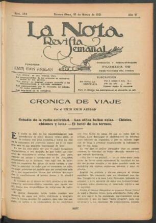 Crónica de viaje : Estudio de la radio-actividad. - Las niñas bailan solas. - Chistes, chismes y latas. - El hotel de las termas.