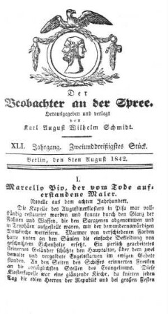 32. Stueck, 8. August 1842