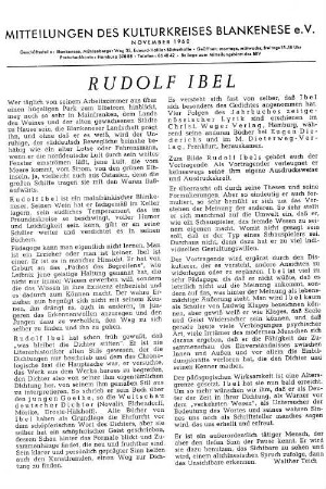 Rudolf Ibel