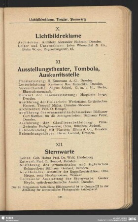 XII. Sternwarte