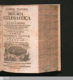 Continuationis Tomus Trigesimus Sextus, Seu In Ordine Tomus LX.: Ab anno Christi 1635. usque ad annum 1643