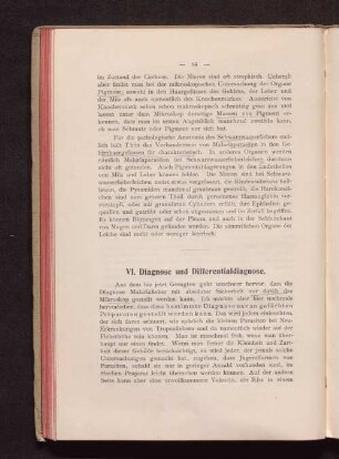 VI. Diagnose und Differentialdiagnose.