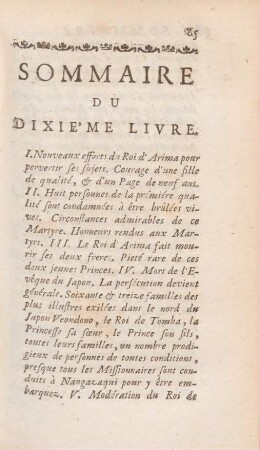 Sommaire du dixie'me livre