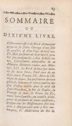 Sommaire du dixie'me livre