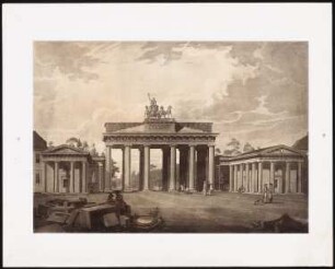 Brandenburger Tor, Berlin: Perspektivische Ansicht (wie Inv.Nr. 5961)
