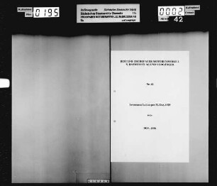 Inventuraufnahme per 31. Dez. 1929, Bd. 2a
