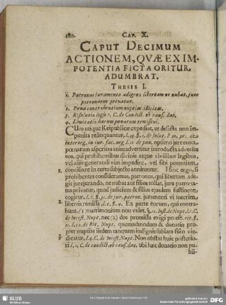 Caput Decimum Actionem, Quae Ex Impotentia Ficta Oritur, Adumbrat