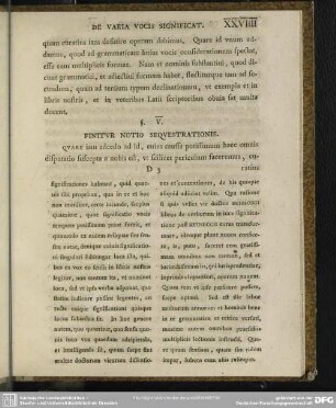 §. V. Finitur Notio Sequestrationis