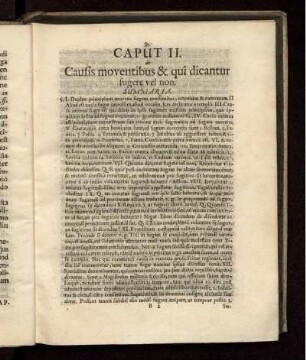 de Causis moventibus & qui dicantur fugere vel non