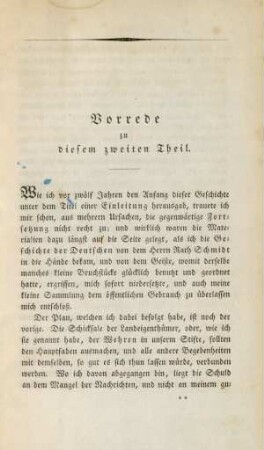 Vorrede zu diesem zweiten Theil