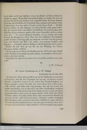 Louise Brachmann an August Wilhelm von Schlegel, Weißenfels, 28.-31.05.1800