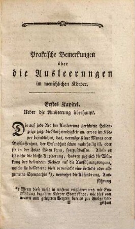 Johann Anderson's, der Arzneywissenschaft Doctors und des königlichen Collegiums der Aerzte zu London Mitglieds, Heilkundige Bemerkungen über die natürliche, freywillige und durch Kunst erregte Ausleerung im menschlichen Körper