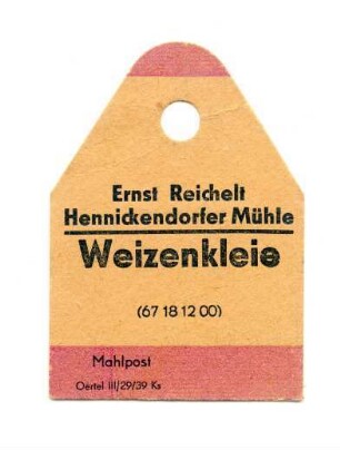 Hennickendorfer Mühle Ernst Reichelt