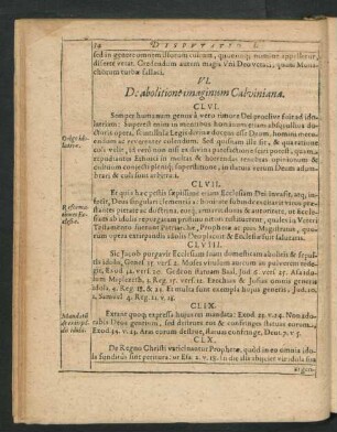 VI. De abolitione imaginum Calviniana.