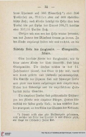 Südliche Seite des Langhauses - Glasgemälde. Altäre.