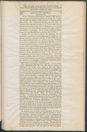 [Algunas reseñas críticas en varios idiomas, publicadas en distintos diarios y revistas]