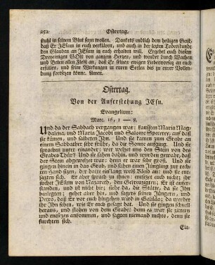 252-254, Evangelium; Eingang