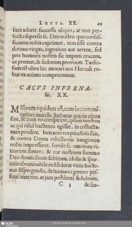 Cacus Infernalis. XX.