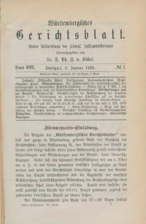 9. Januar-23. Juli = No. 1-14